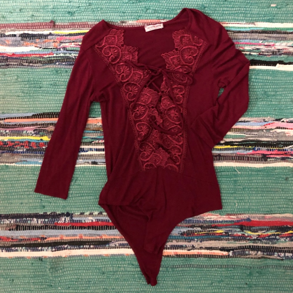 FASHION NOVA lacy leotard!